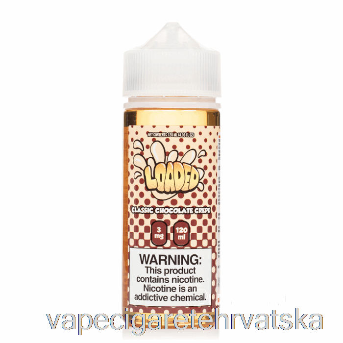 Vape Hrvatska Classic Chocolate Crepe - Puna E-tekućina - Nemilosrdne Pare - 120ml 6mg